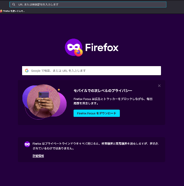 PC��firefox�v���C�x�[�g�u���E�W���O